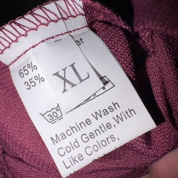 Stylish MAROON Corduroy Overall Dress with Gold Front Zipper - Picture 2 of 5